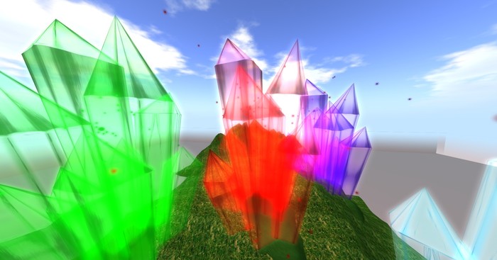 crystal glow with sparkel