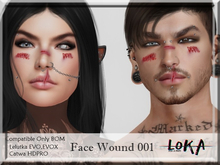 :LOKA: Face Wound 001 Unisex