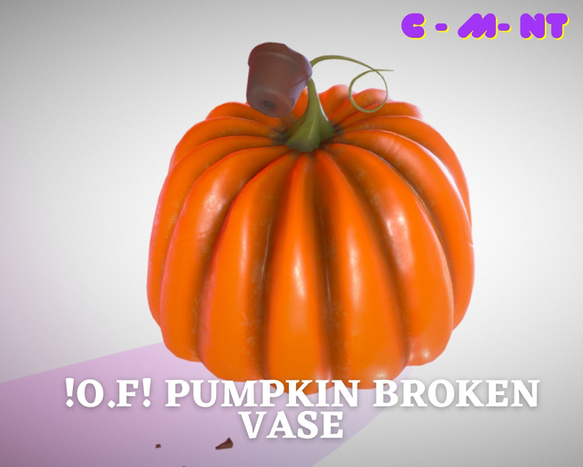 !O.F! pumpkin broken vase
