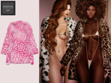 BBD - Godiva Mesh Fur Coat Jacket - Faux Leopard 4 - Maitreya Belleza Freya Legacy Perky Slink Hourglass Inithium Kupra