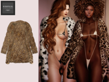 BBD - Godiva Mesh Fur Coat Jacket - Faux Cheetah 3 - Maitreya Belleza Freya Legacy Perky Slink Hourglass Inithium Kupra