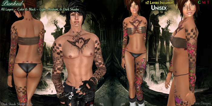 ::Para Designs:: Punked Tattoo ~ Unisex