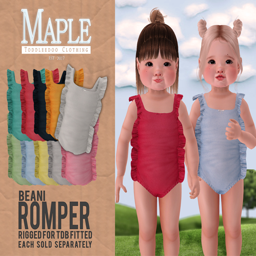 {m} beani romper: FATPACK VERSION