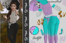 - MicRo Outfit Grace Aqua Purpl