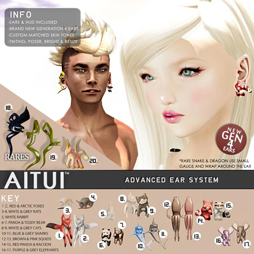 AITUI - Ear System: Gen 4, ACRYL*IMALS - Green Snake RARE