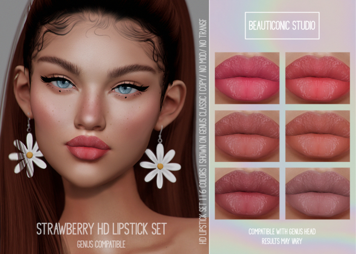 [BS] STRAWBERRY HD LIPSTICK SET 1 (GENUS)