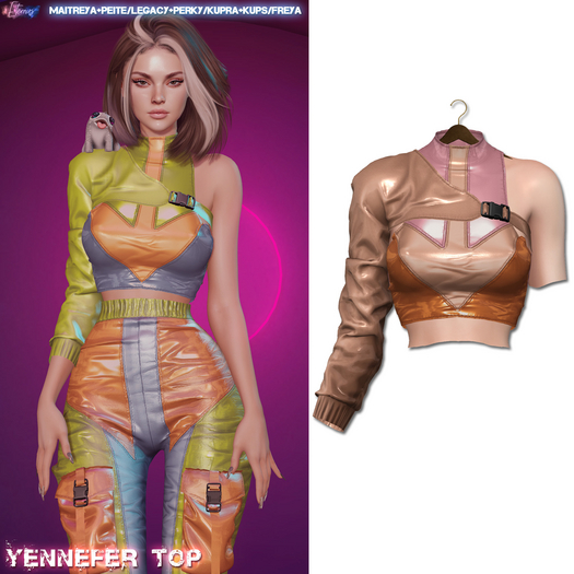 [Eternus] Yennefer Top Pink/Cream/Orange