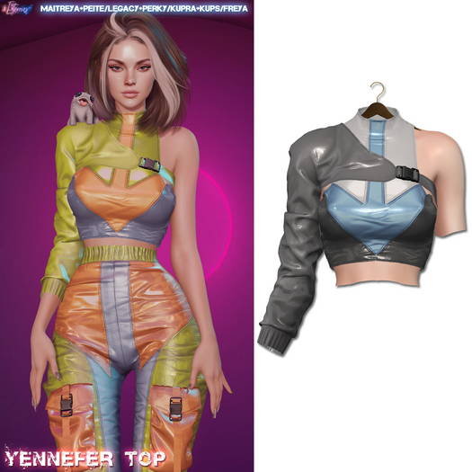 [Eternus] Yennefer Top White/Sky/Grey