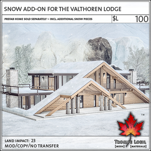 Trompe Loeil - Snow Add-On for the Valthoren Lodge [mesh]