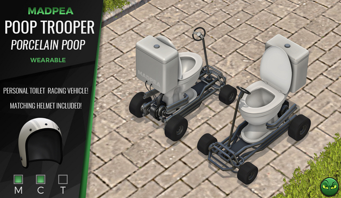 MadPea Pooper Trooper - Porcelain Poop