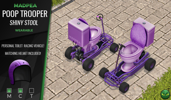 MadPea Pooper Trooper - Shiny Stool