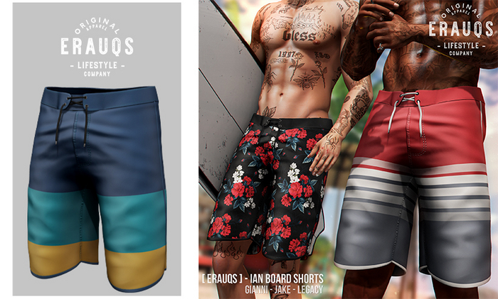 [ ERAUQS ] - Ian Board Shorts - 02