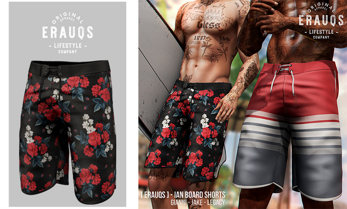 [ ERAUQS ] - Ian Board Shorts - 03