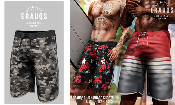 [ ERAUQS ] - Ian Board Shorts - 04