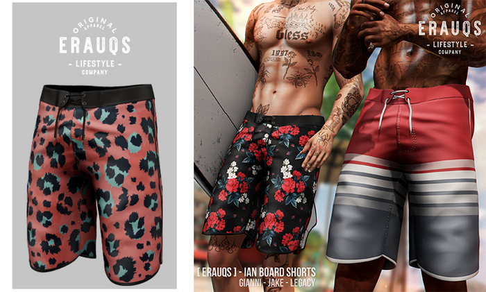 [ ERAUQS ] - Ian Board Shorts - 05