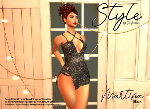 Style by Rafaela Martina Mini Dress Black
