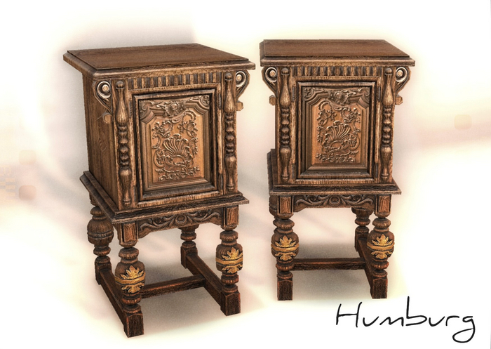 Humburg Nightstand - Oak