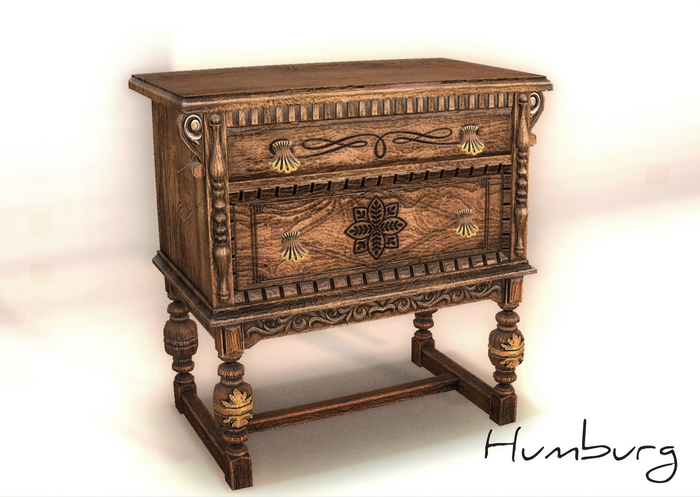 Humburg Small Cabinet - Oak