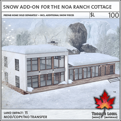 Trompe Loeil - Snow Add-On for the Noa Ranch Cottage