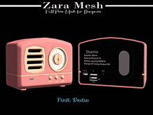 Zara Mesh - Retro - Pink Radio - FULL PERM MESH