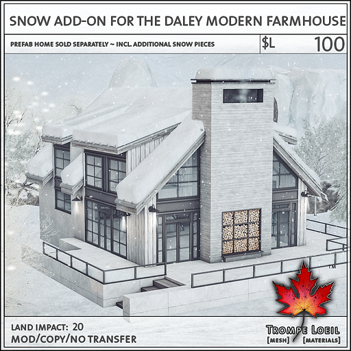 Trompe Loeil - Snow Add-On for Daley Modern Farmhouse [mesh]