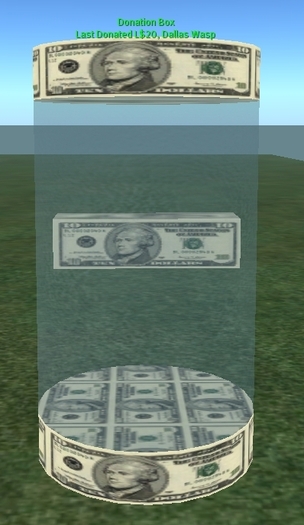 10 Dollar TipJar Cylinder