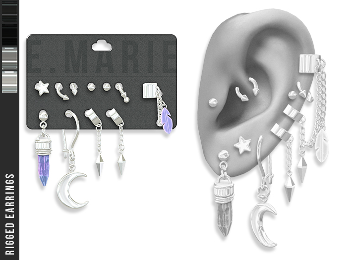 e.marie // Kestra Earrings - Silvers