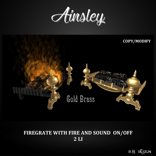 BHD AINSLEY GOLD BRASS
