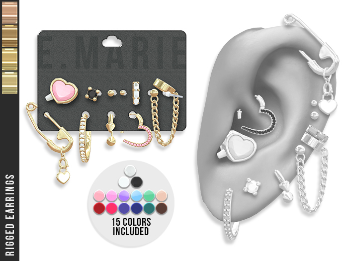 e.marie // Rinna Earrings - Golds