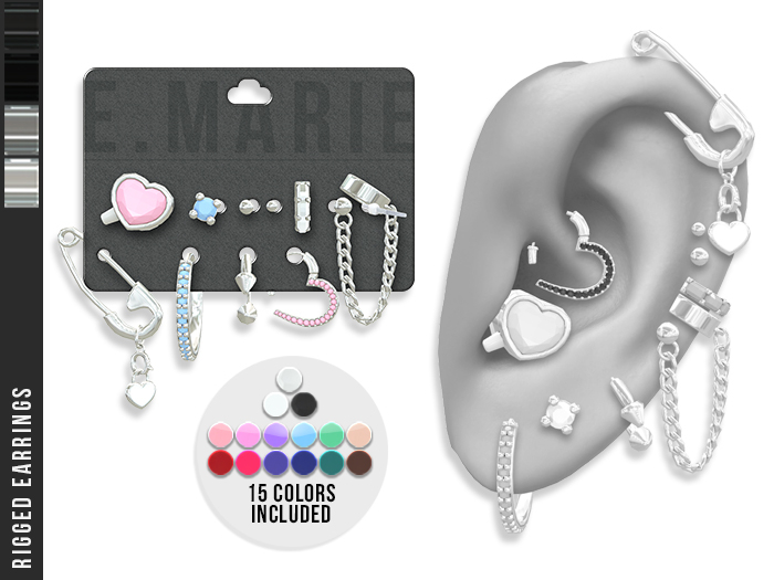 e.marie // Rinna Earrings - Silvers