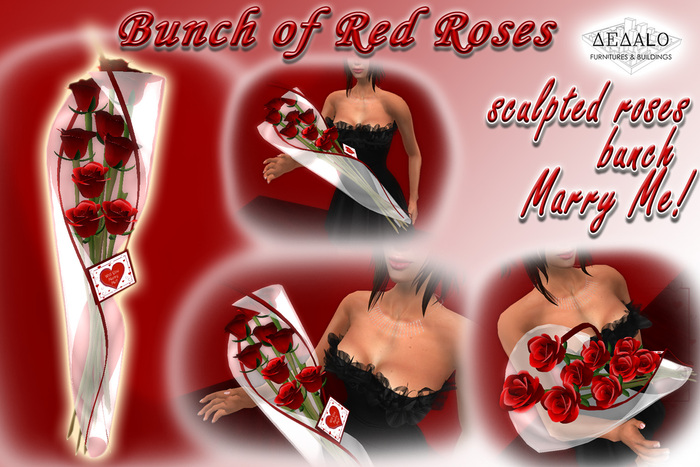 Red Roses Bunch Marry Me * The Perfect Proposal - Valentine's Day Promo - BEST SELLER *