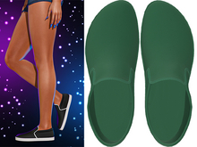 Marley Slip On Skater Sneakers [Emerald Green] - Maitreya • Legacy • Reborn