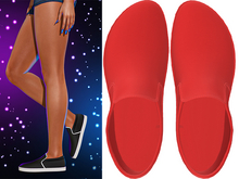 Marley Slip On Skater Sneakers [Ruby Red] - Maitreya • Legacy • Reborn