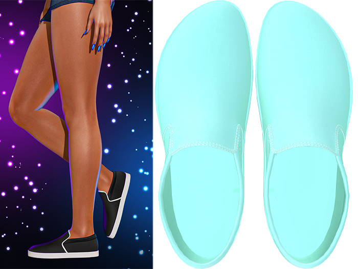 Marley Slip On Skater Sneakers [Seafoam Green] - Maitreya • Legacy • Reborn