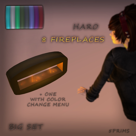 FIREPLACES SET HARO - Crystal Razor