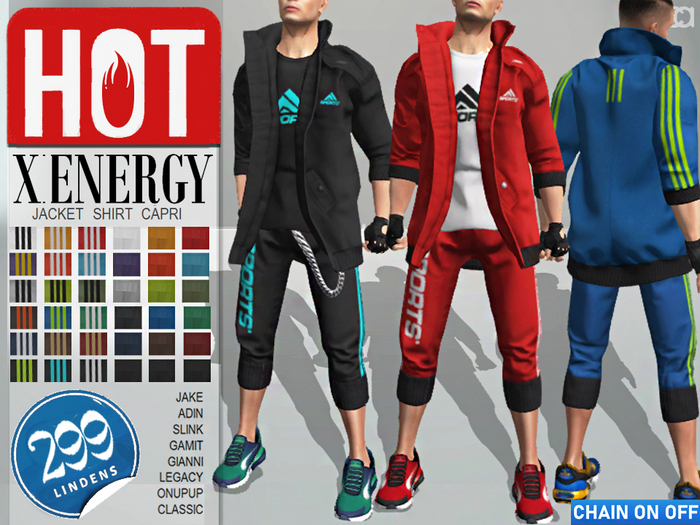 [CA] X ENERGY OUTFIT GENTS