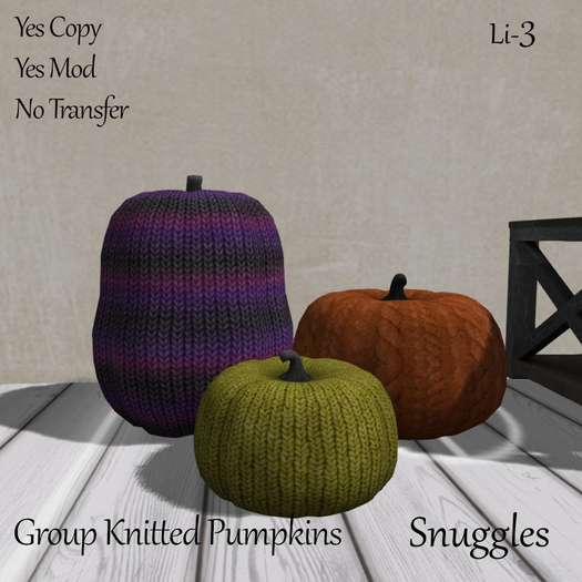Group Knitted Pumpkins By Snuggles 