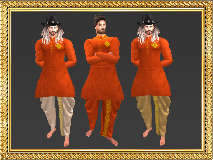 RI-INDIAN TRADITIONAL DRESS GIANNI & JAKE RUST