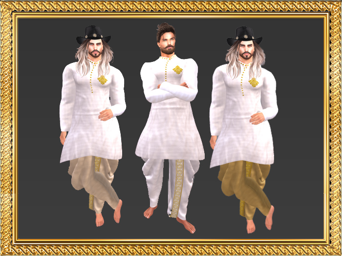 RI-INDIAN TRADITIONAL DRESS GIANNI & JAKE WHITE