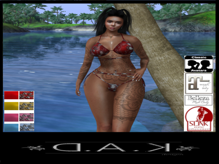 D.A.K~Orquidia Bikini Set #2( ADD ME)