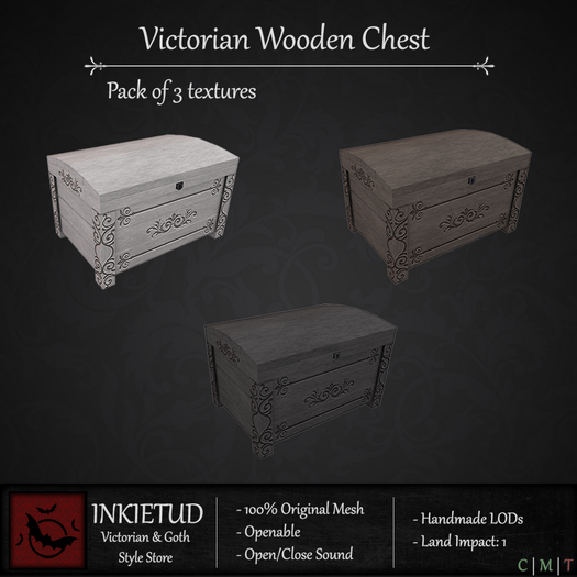 [INKIETUD] Victorian Wooden Chest (Boxed)