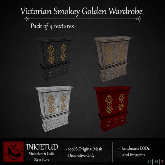 [INKIETUD] Victorian Smokey G Wardrobe (Boxed)