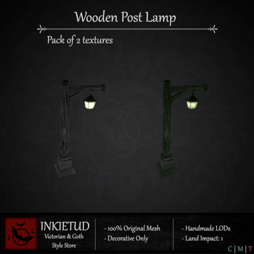 [INKIETUD] Wooden Post Lamp (Boxed)
