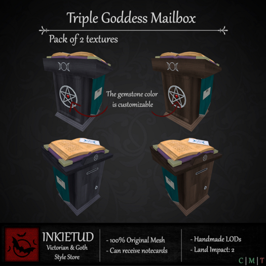 [INKIETUD] Triple Goddess Mailbox (Boxed)