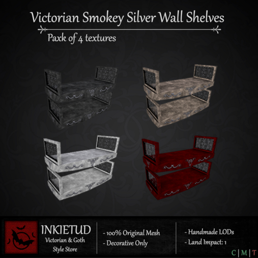 [INKIETUD] Victorian Smokey S Wall Shelves (Boxed)