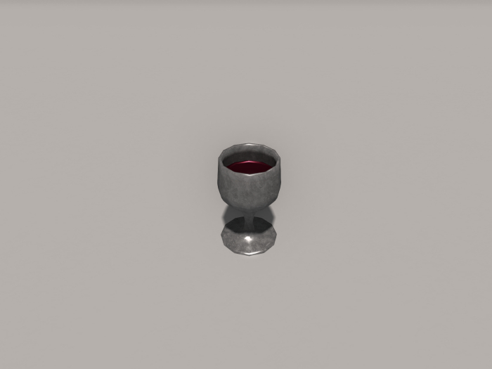 Silver cup sized