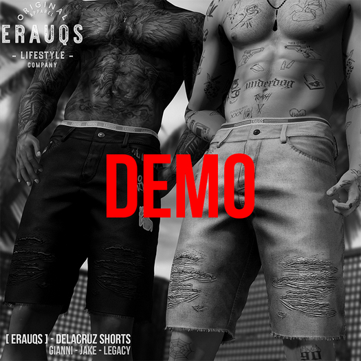 [ ERAUQS ] - Delacruz Shorts - DEMO