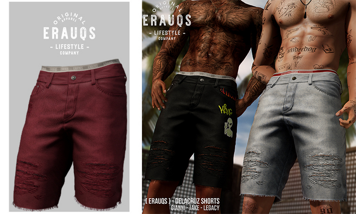 [ ERAUQS ] - Delacruz Shorts - 07