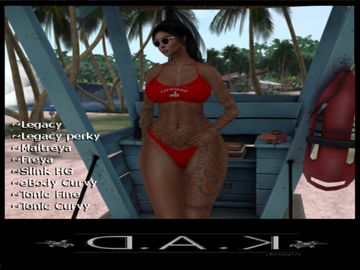 D.A.K~ Ladies  "lifeGuard" Set