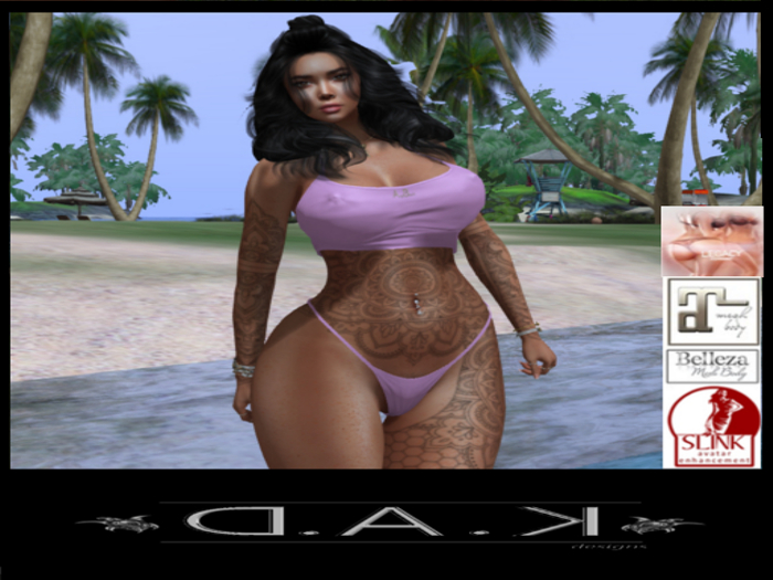 D.A.K~ Ladies Free AngelBeach Complete Bikini & Top